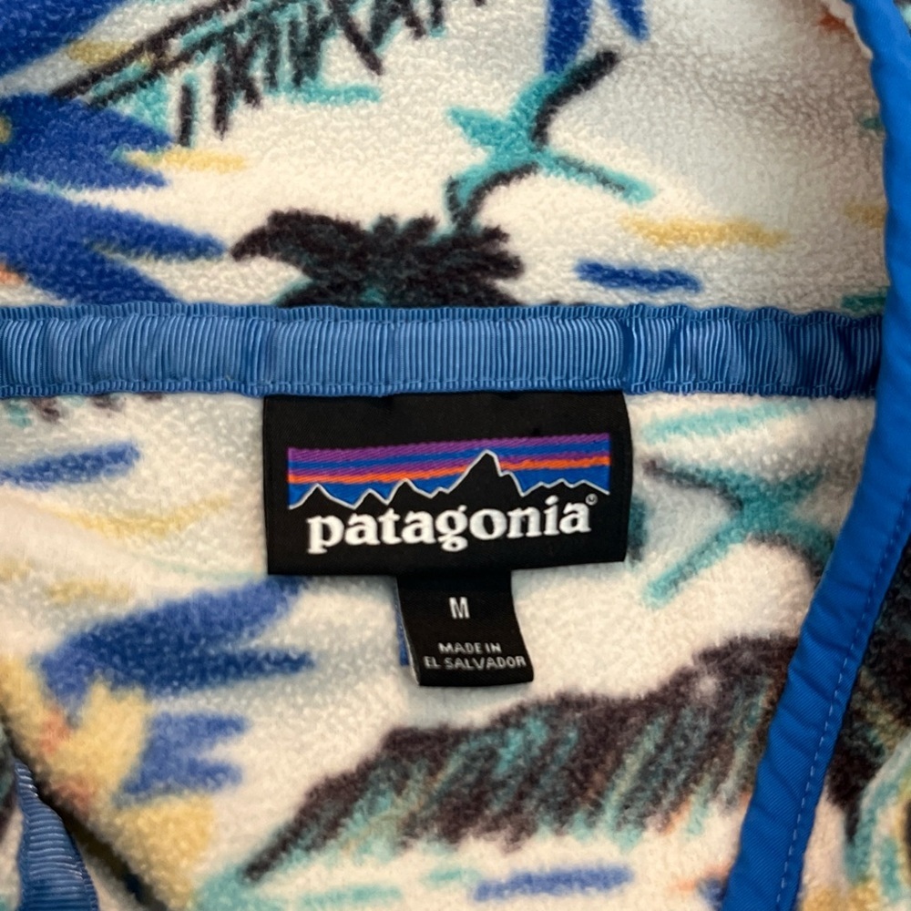 Patagonia Micro Snap T Tropical Print Hawaiian Pullover Style 26020 Medium - Picture 3 of 7